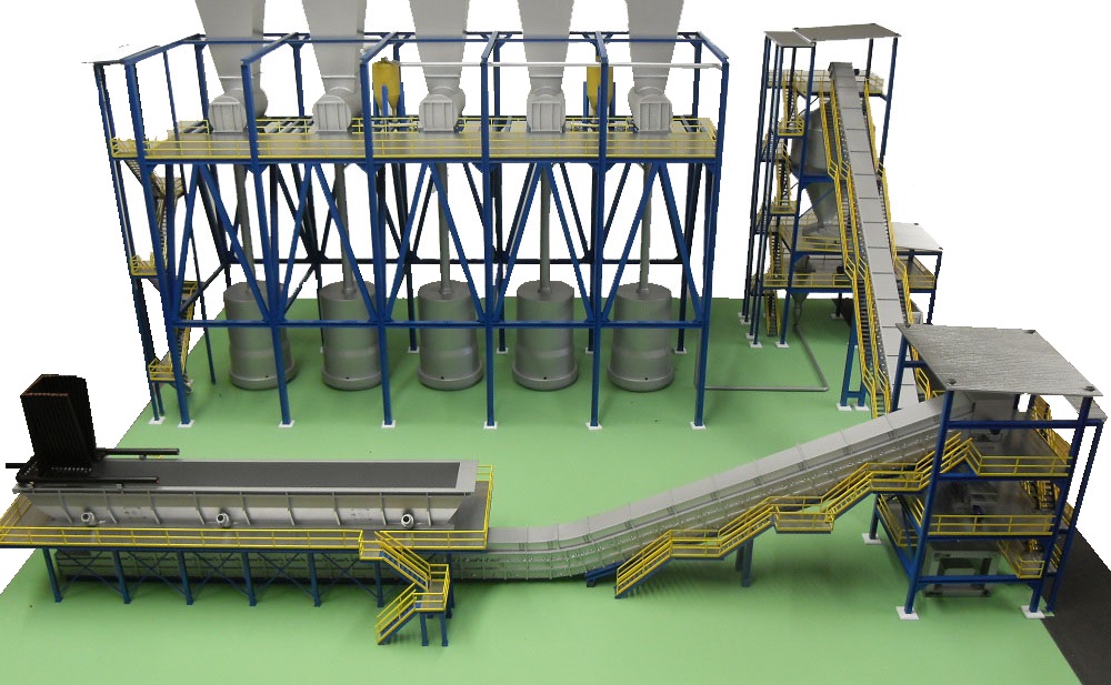 modelli plastici impianti industriali